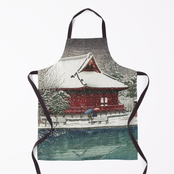 Item preview, Snow at Shinobazu Benten Shrine by Kawase Hasui designed and sold by Takeda-art.