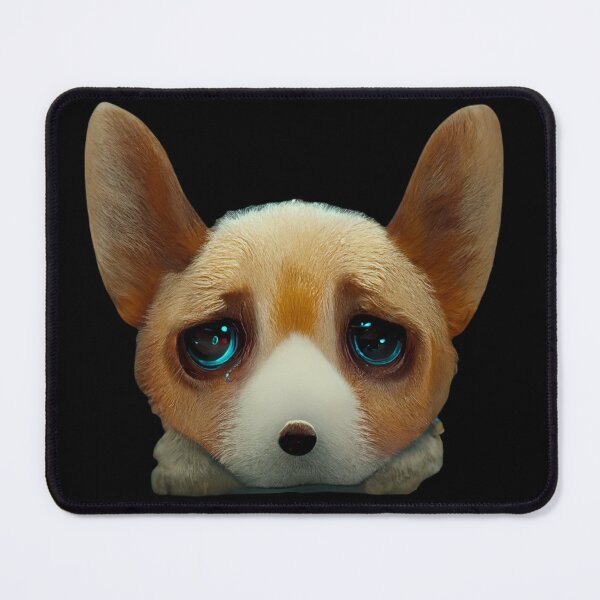 Item preview, Bfab Gfab Sad Corgi Face with Jewelry Design/Art designed and sold by Surrealtrends.