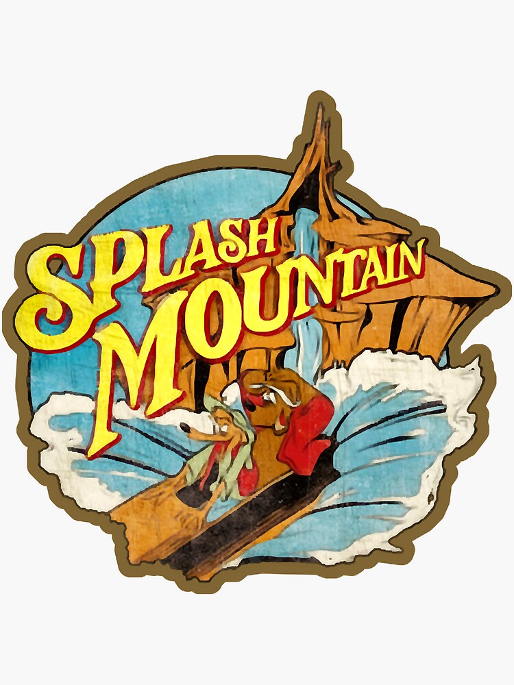 "Splash Mountain" Sticker for Sale by pofahl0ba3 Redbubble
