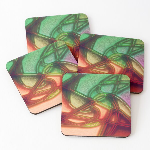 Item preview, Rough digital texture with metallic red and green designed and sold by ShapesColors.