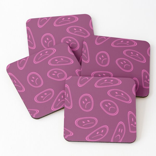 Item preview, Pink sad face emoji glitch (Ver 3) designed and sold by kfiesta.