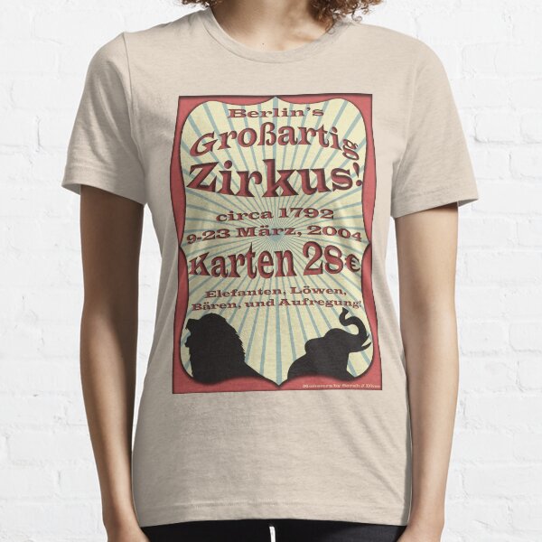 Berlin Großartig Zirkus Poster from Monsters Essential T-Shirt