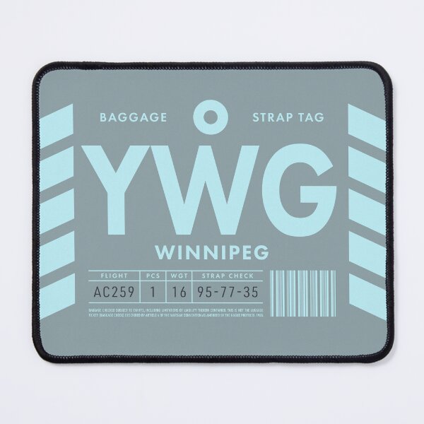 Item preview, Luggage Tag D - YWG Winnipeg Canada designed and sold by VoodooCircus.