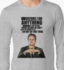 Das Büro - Dwight K. Schrute Langarmshirt