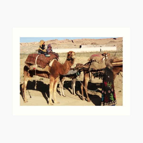 Family of wandering tribes (Afghanistan) Art Print