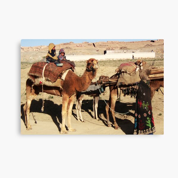 Family of wandering tribes (Afghanistan) Canvas Print