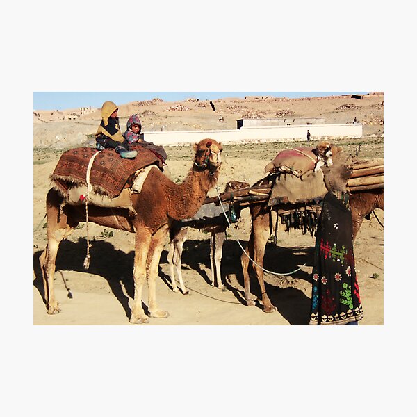 Family of wandering tribes (Afghanistan) Photographic Print