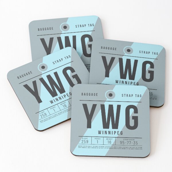 Item preview, Luggage Tag E - YWG Winnipeg Canada designed and sold by VoodooCircus.