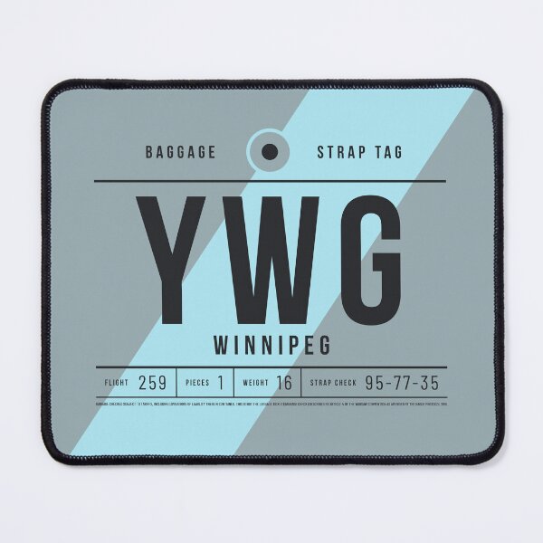 Item preview, Luggage Tag E - YWG Winnipeg Canada designed and sold by VoodooCircus.