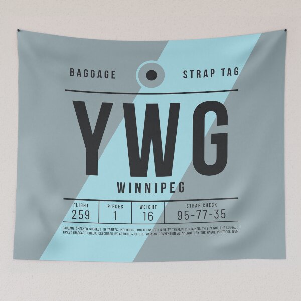 Item preview, Luggage Tag E - YWG Winnipeg Canada designed and sold by VoodooCircus.