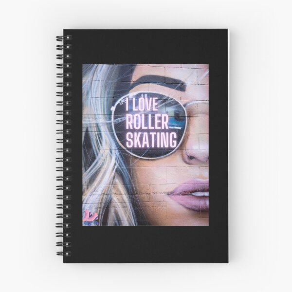 Item preview, I Love Rollerskating Illustration Sticker designed and sold by maude5ig.