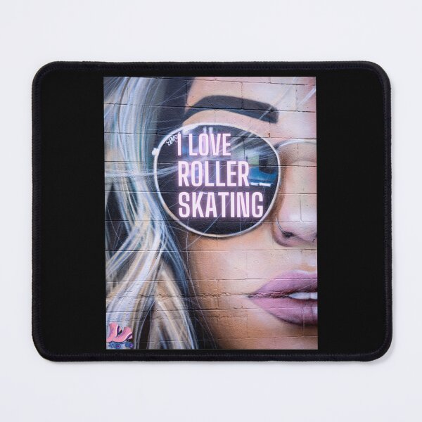 Item preview, I Love Rollerskating Illustration Sticker designed and sold by maude5ig.
