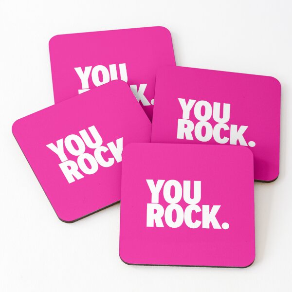 Item preview, You Rock Hot Pink, Magenta designed and sold by ThinkFun! Design.