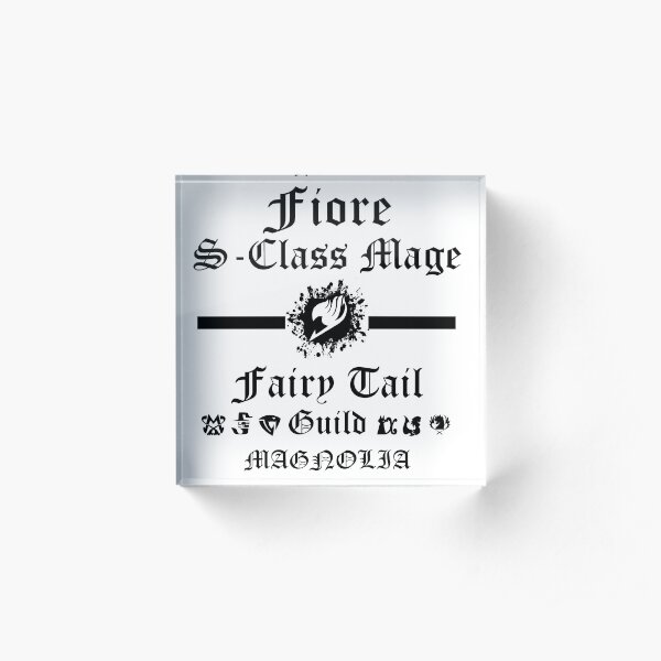 S-Class mage Fairy Tail Shirt Acrylic Block