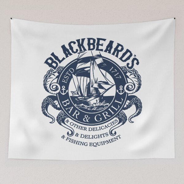 Item preview, Blackbeard's Bar & Grill T-Shirt designed and sold by CHRISTOLSON375.