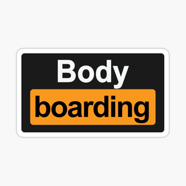 Bodyboarding Sticker
