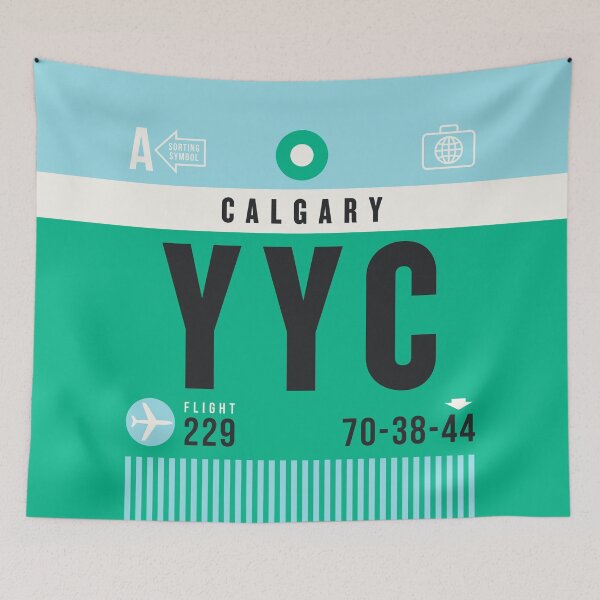 Item preview, Luggage Tag A - YYC Calgary Canada designed and sold by VoodooCircus.