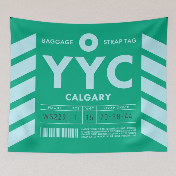 Item preview, Luggage Tag D - YYC Calgary Canada designed and sold by VoodooCircus.