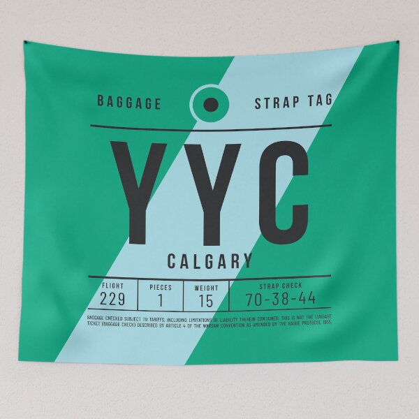 Item preview, Luggage Tag E - YYC Calgary Canada designed and sold by VoodooCircus.