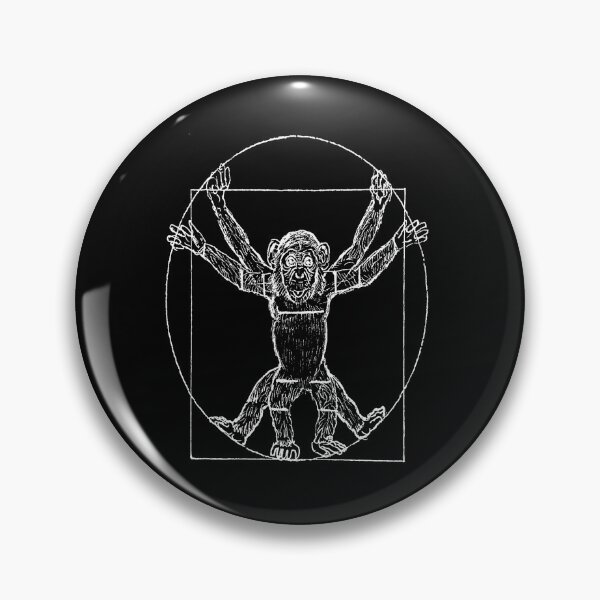 Item preview, Mono de Vitruvio (negro) designed and sold by SketchPrimitive.