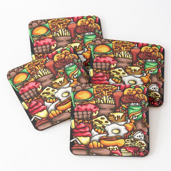 Item preview, Food Doodle Illustration designed and sold by Kincrevstudio.
