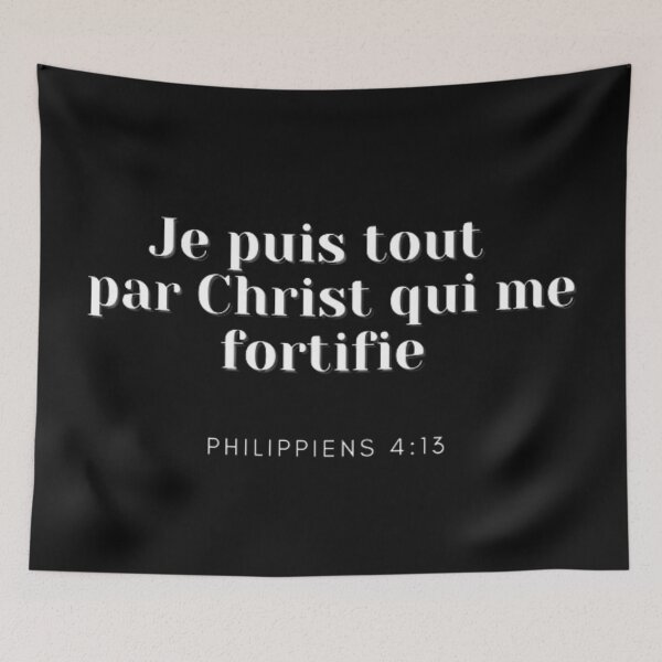 Item preview, Je puis tout par Christ qui me fortifie designed and sold by CherishedCloset.