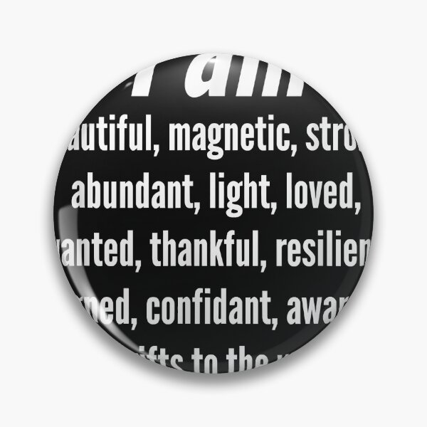 Item preview, I Am Beautiful, Inspirational Positivity designed and sold by GRACEREGACHO.