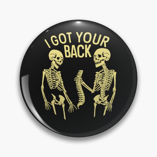 Item preview, I Got Your Back Halloween Skeleton Skull Men and Women designed and sold by TaraxDoolittle.