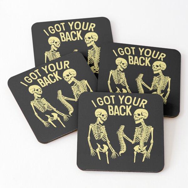 Item preview, I Got Your Back Halloween Skeleton Skull Men and Women designed and sold by TaraxDoolittle.