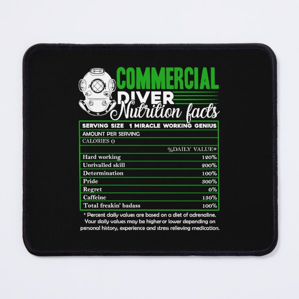 Item preview, Commercial Diving - Commercial Diver Nutrition Facts designed and sold by UnknownArtistt.