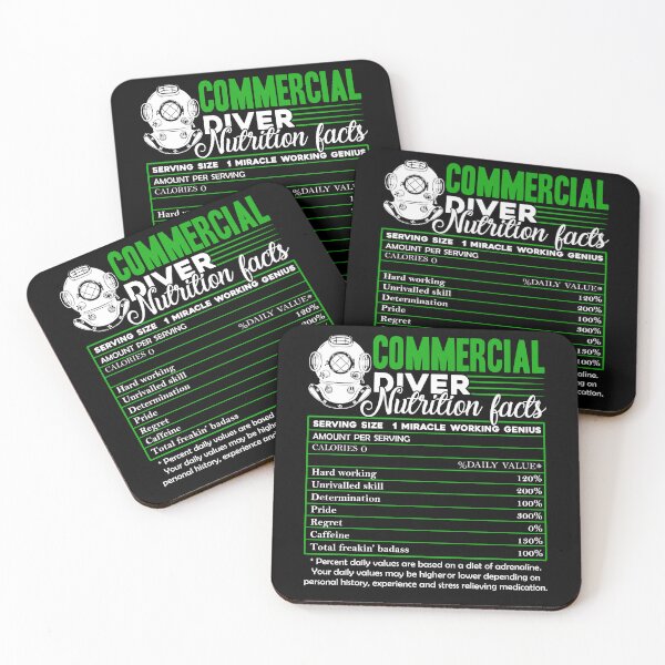 Item preview, Commercial Diving - Commercial Diver Nutrition Facts designed and sold by UnknownArtistt.