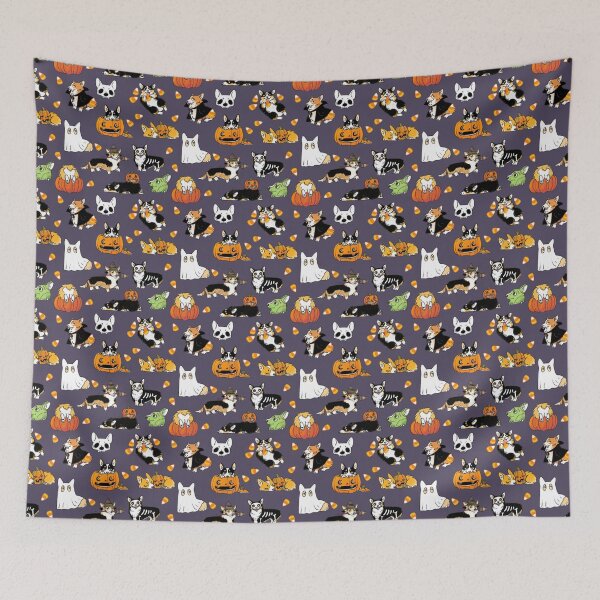 Item preview, Corgi Halloween - Mauve designed and sold by karykeppol.
