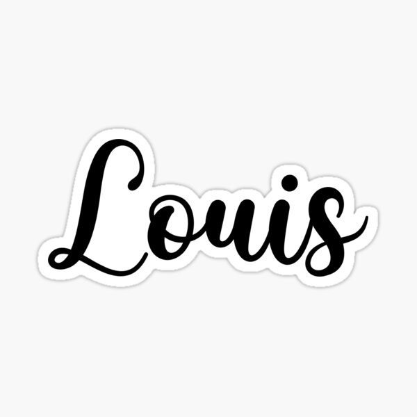 Louis Name - Handwritten Calligraphy Sticker for Sale by YelenaStore