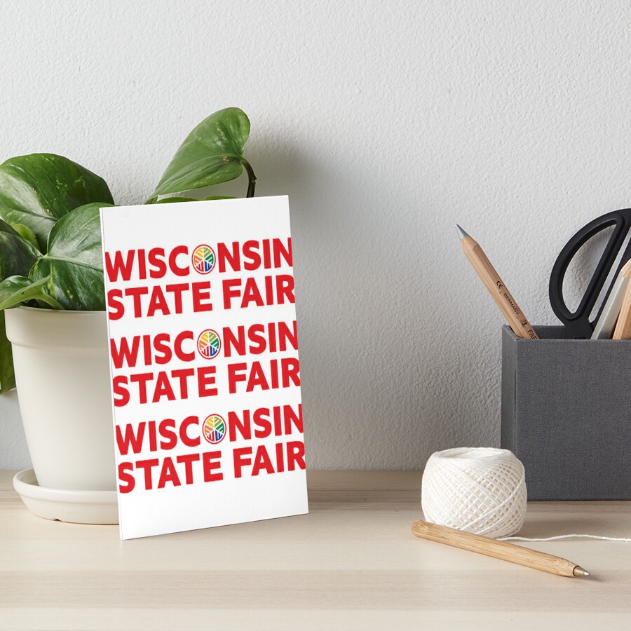 "Wisconsin State Fair Official Logo" Art Board Print for Sale by