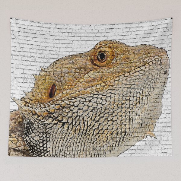Item preview, Close Up Bearded Dragon - Custom Pet Portrait Art Studio designed and sold by Custom Pet Portrait Art Studio.