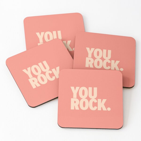 Item preview, You Rock Pastel Peach designed and sold by ThinkFun! Design.