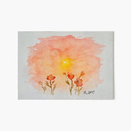 Sunkissed Poppies Art Board Print
