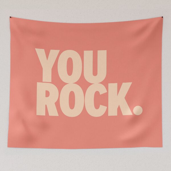 Item preview, You Rock Pastel Peach designed and sold by ThinkFun! Design.