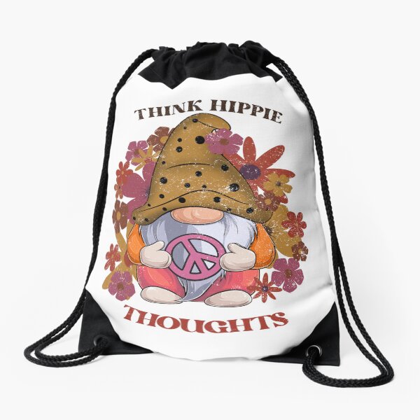 Item preview, Think Hippie Thoughts Funny Gnome Hippy designed and sold by DNW-art.