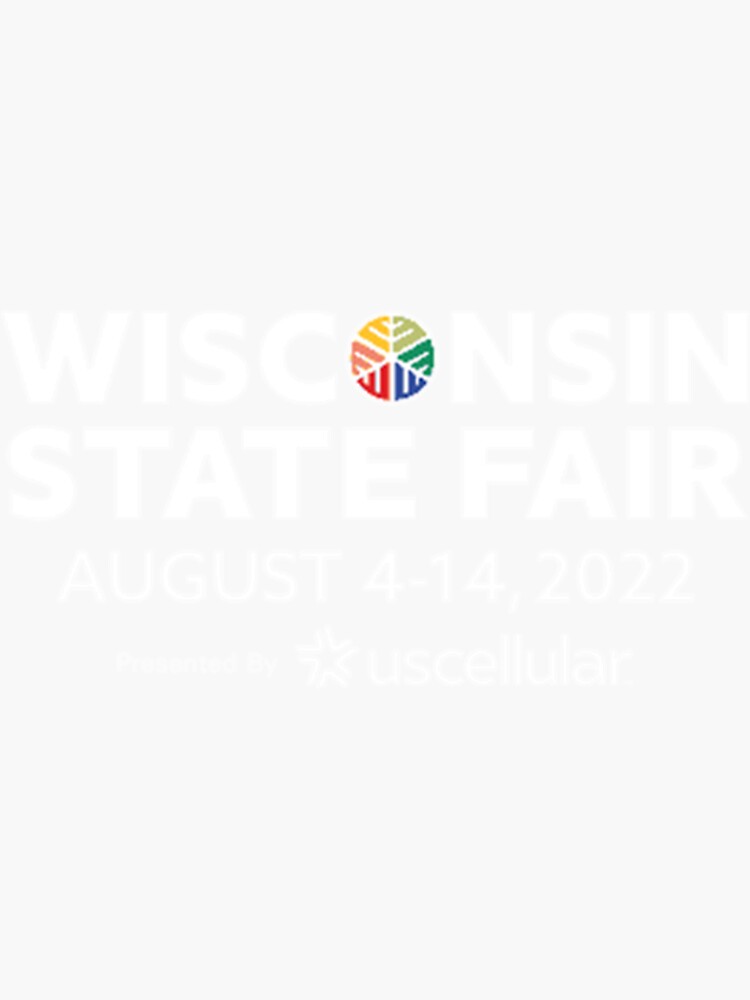 "wisconsin state fair" Sticker for Sale by LukaBurts Redbubble