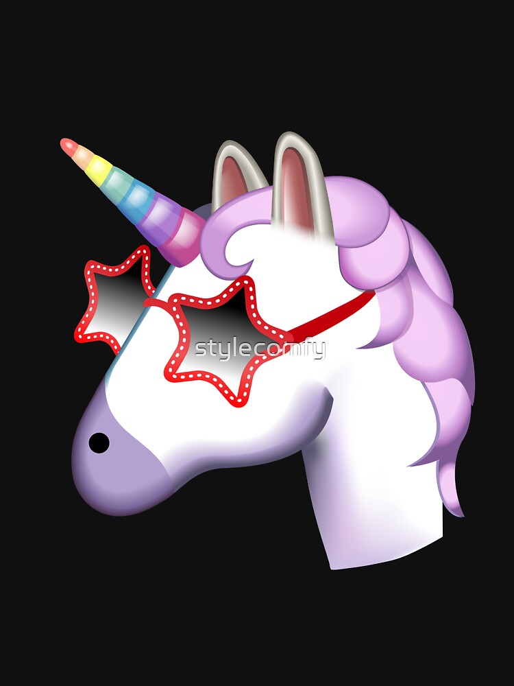 Unicorn Startstruck Emoji by stylecomfy