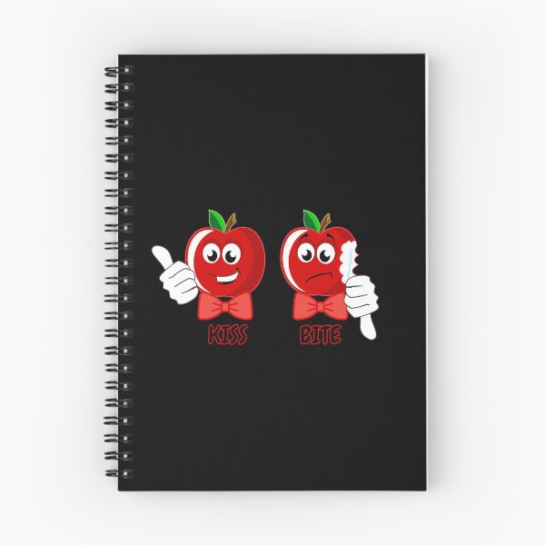 Item preview, Red apple funny cartoon kiss bite designed and sold by Pride-Casuals.