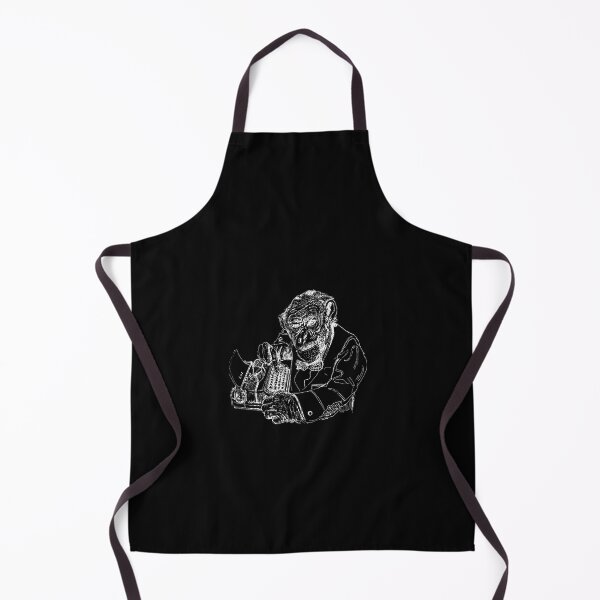 Item preview, Serious Ape Journalist (black) designed and sold by SketchPrimitive.