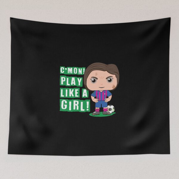 Item preview, C'mon Play Like A Girl Kids Soccer Design Lightweight Hoodie designed and sold by rosaliarlwsa.