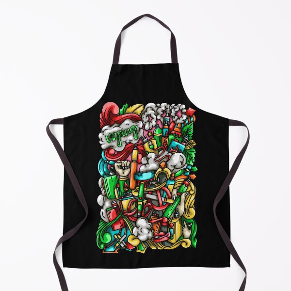 Item preview, Vaping Doodle Illustration designed and sold by Kincrevstudio.