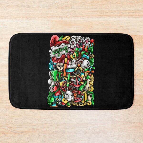 Item preview, Vaping Doodle Illustration designed and sold by Kincrevstudio.