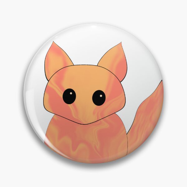 Item preview, Fox Chibi Kawaii Fire Pattern  designed and sold by zoocuties.