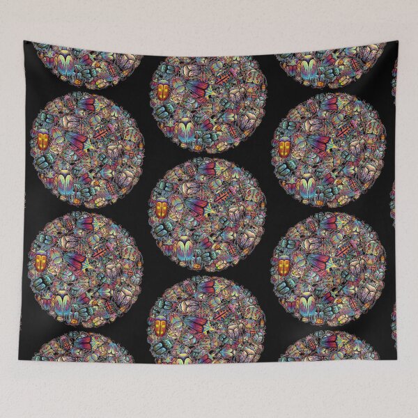Item preview, circle of infinite beetles designed and sold by crileybell.