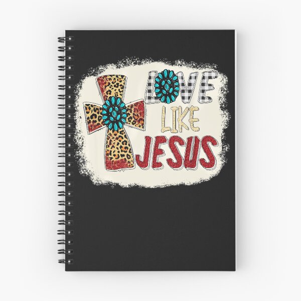 Item preview, Love Like Jesus Positive Catholic Preppy Flower Leopard designed and sold by TaraxDoolittle.