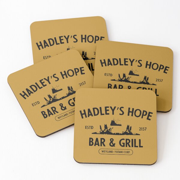 Item preview, Hadley's Hope Bar & Grill (black) designed and sold by Murder of Crows.